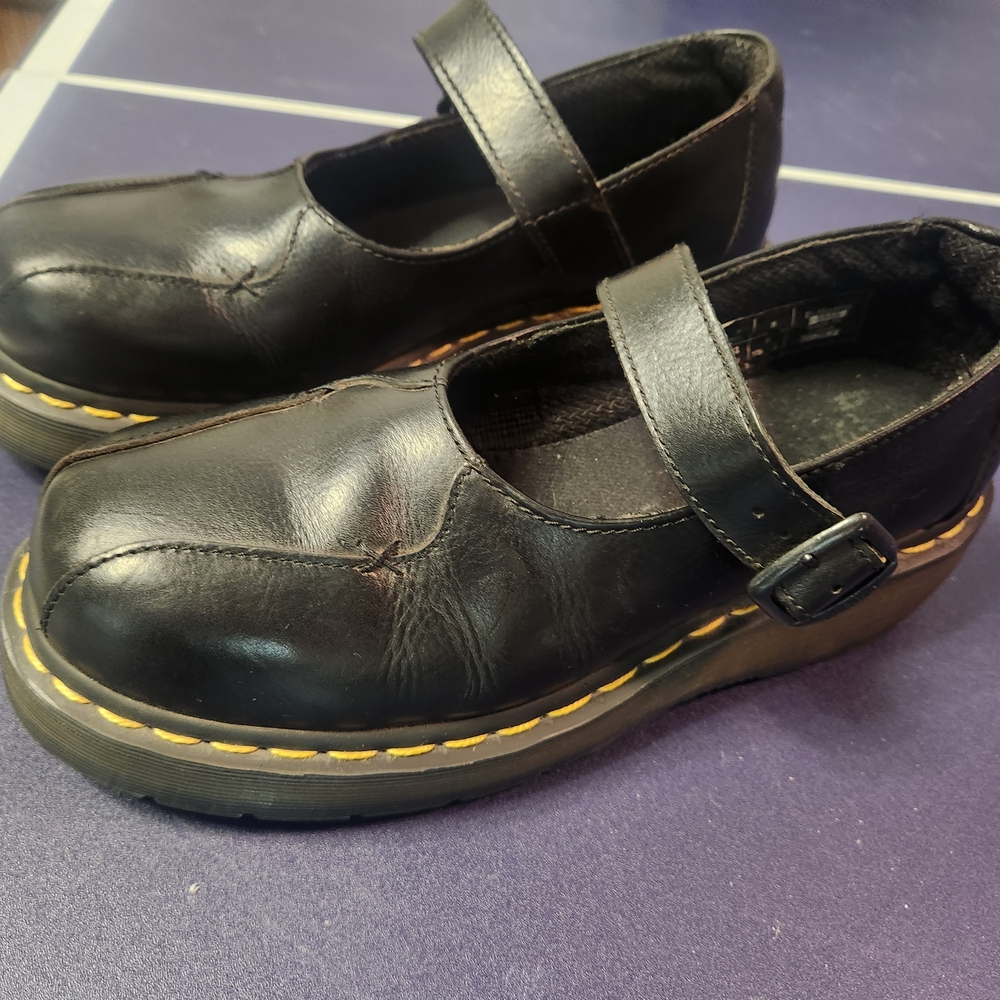 Dr. Martens 3A59 Black Platform Mary Janes